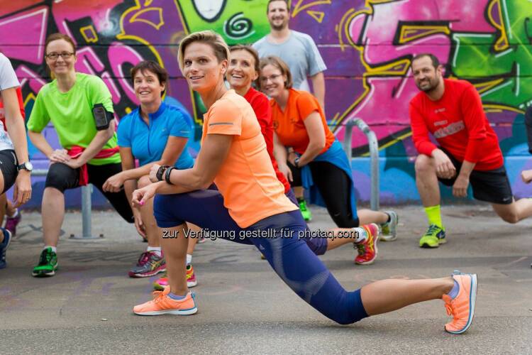 Vorbereitungstraining zum erste bank vienna night run mit Elisabeth Niedereder