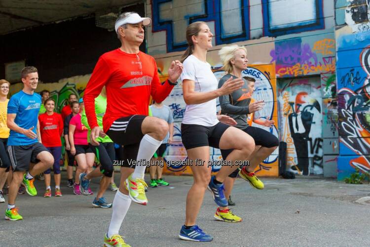 Vorbereitungstraining zum erste bank vienna night run mit Elisabeth Niedereder