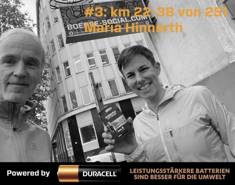 Plauderlauf mit Maria Hinnerth im Rahmen des Duracell-Race zum 251er der Wiener Börse